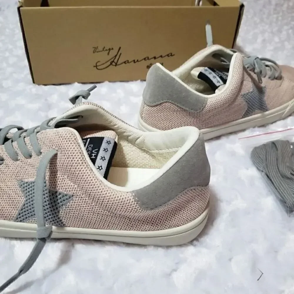 Vintage Havana Fly Salmon Multi fashion sneaker womens size 7 golden goose alt